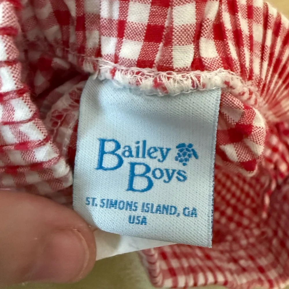 The Bailey Boy’s Red Gingham Boy’s Shorts